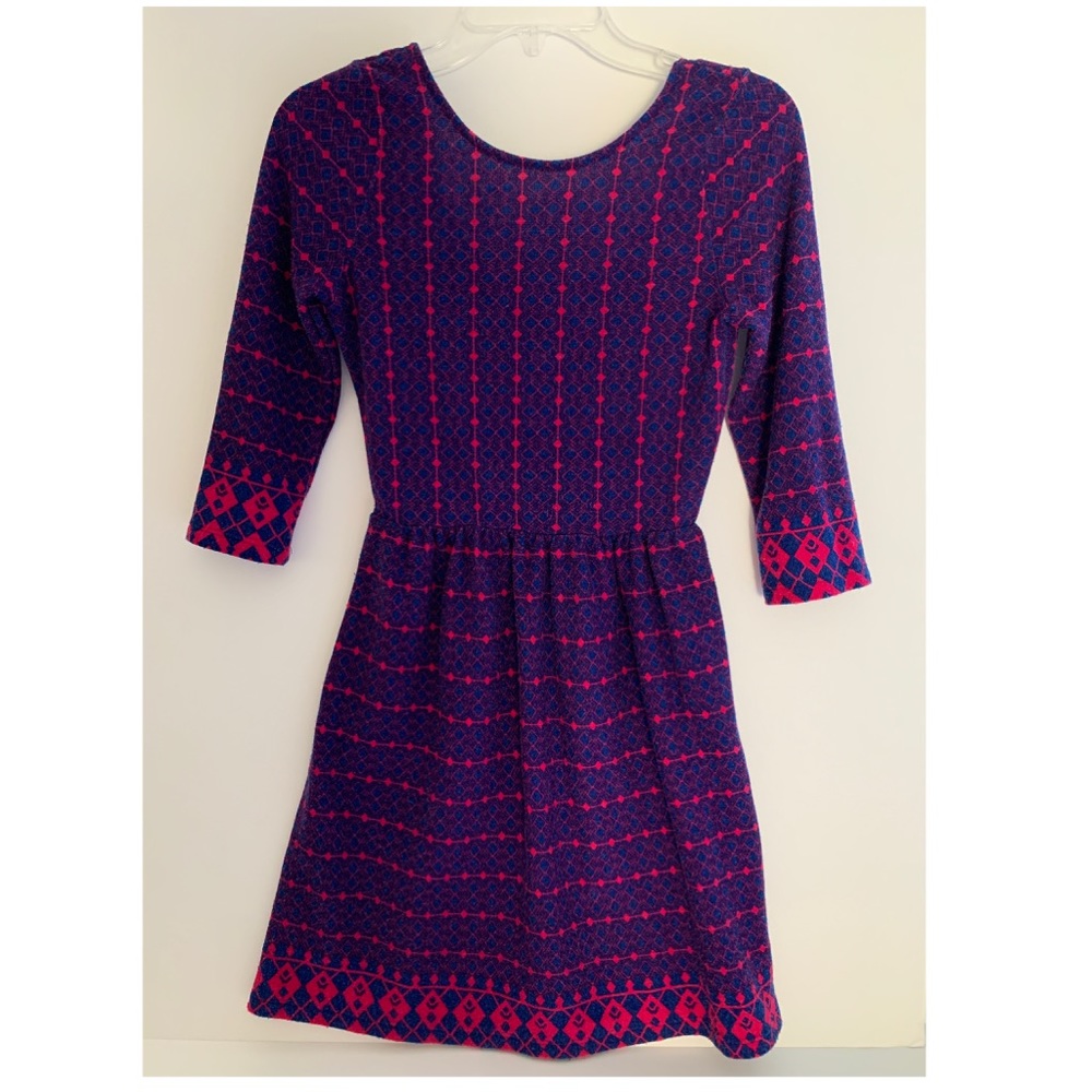 Knit Geometric Print Dress